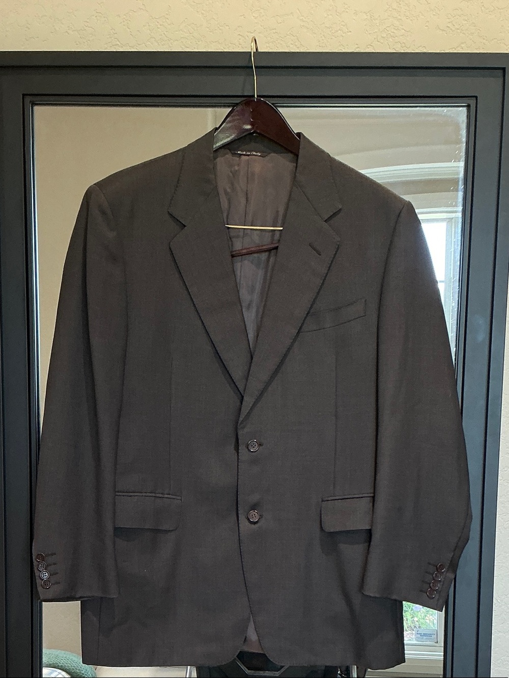Men's Charcoal Two-Button Blazer - Classic Tailored Look